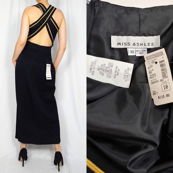 SOLD 90’s backless formal maxi dress - Picture 5 of 5